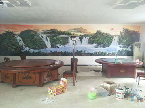 龙胜墙绘-写实风景