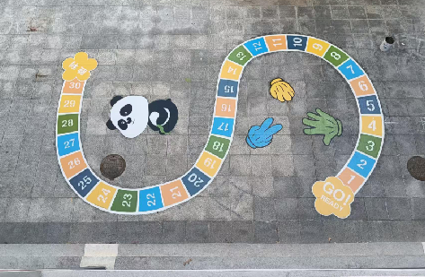 龙胜地面游戏彩绘