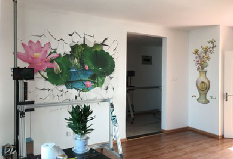 龙胜墙体彩绘相比墙纸的优势。