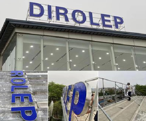 龙胜楼顶发光字安装的注意事项。